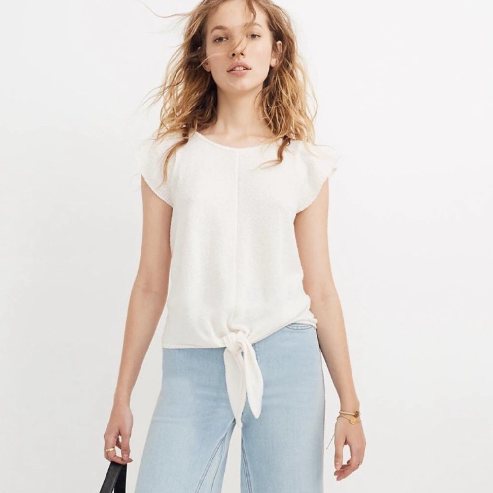 🎉Madewell Tie Front Marin Sweater Top🎉 - Picture 1 of 7